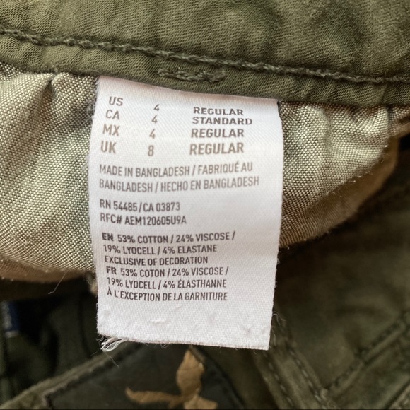 American Eagle Jegging | Olive Green | Size 4 - Picture 4 of 4